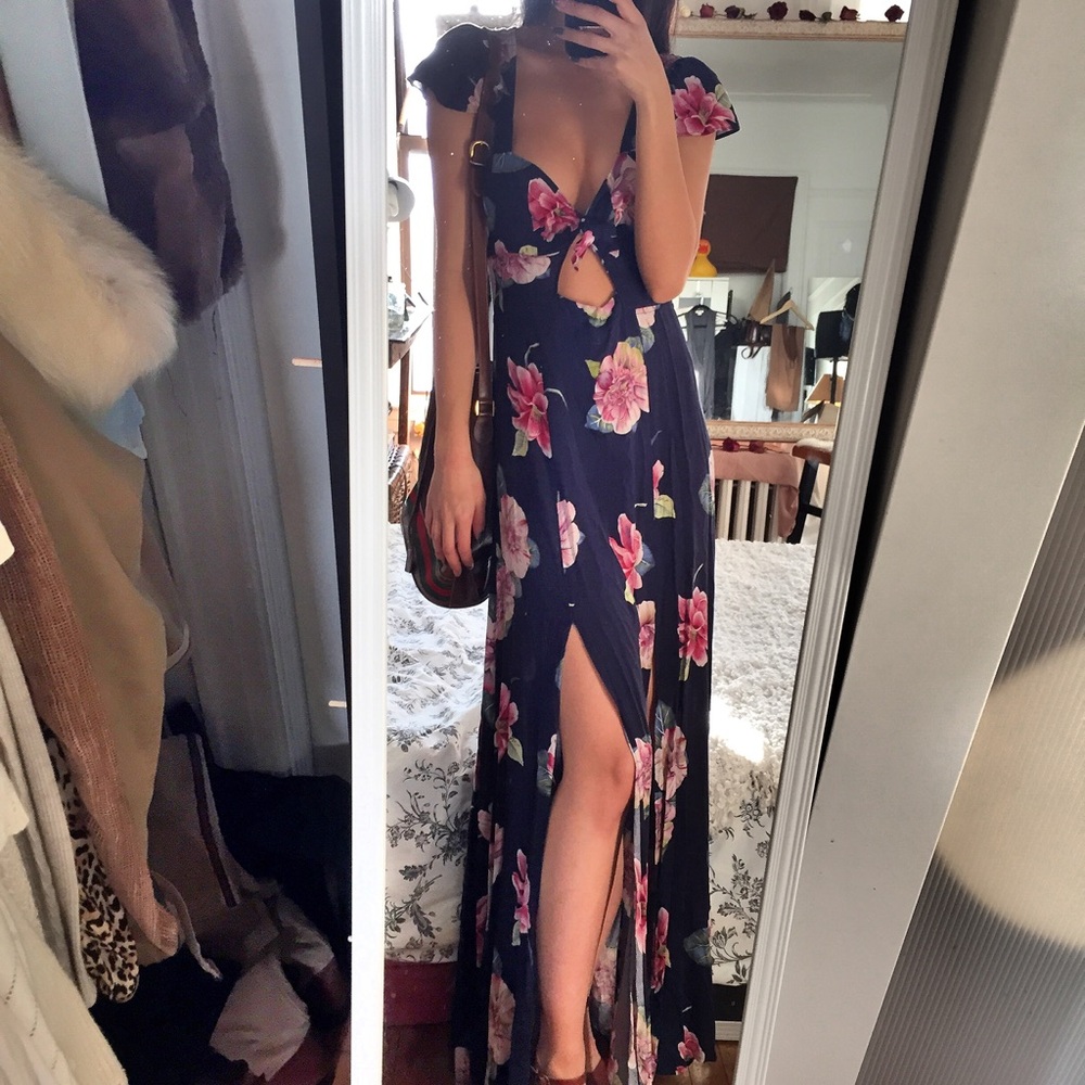 Reformation Reformed Fauna Flora Maxi Dress View 3